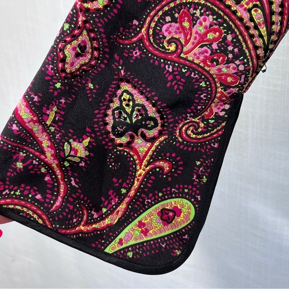 JS Collections Silk Paisley Beaded Jacket Button Front Blazer Coat Size 10 - Picture 4 of 16